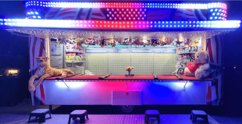 USA Schiesswagen vorne Nacht
